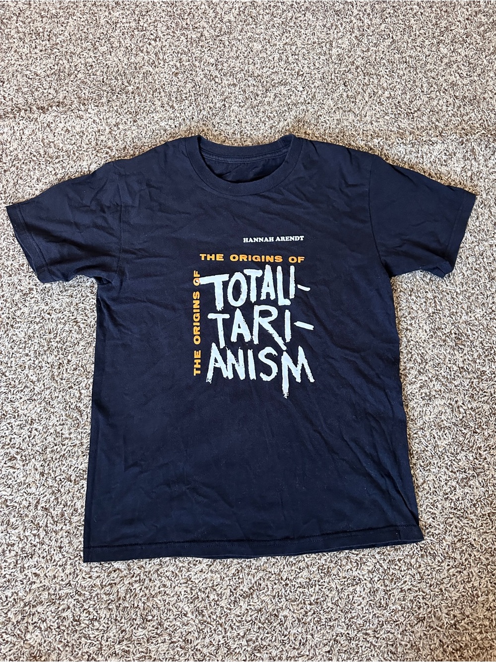 Black 'The Origins of Totalitarianism' Graphic Tee